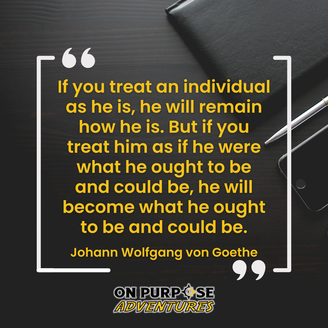 Johann Wolfgang von Goethe Quote about personal development