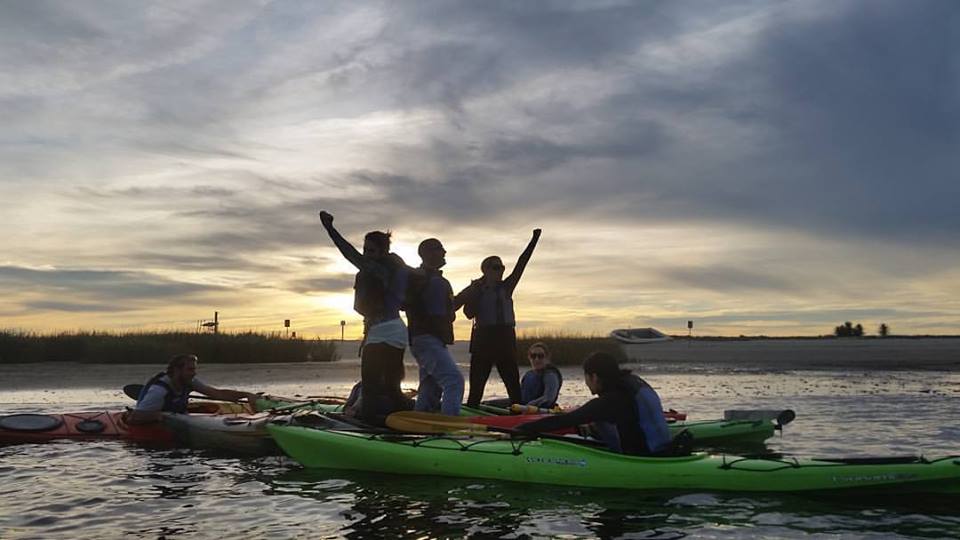 kayak team building excursion